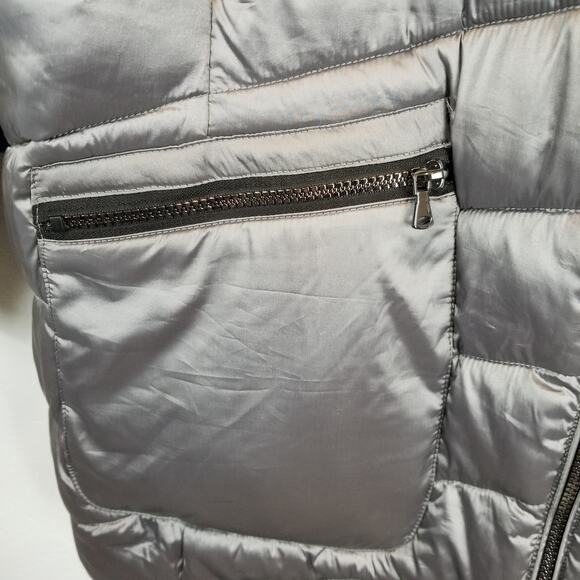 Lane Bryant Shirred Side Packable Puffer Jacket Coat Zip Front Hooded Size 18/20 - Picture 7 of 11